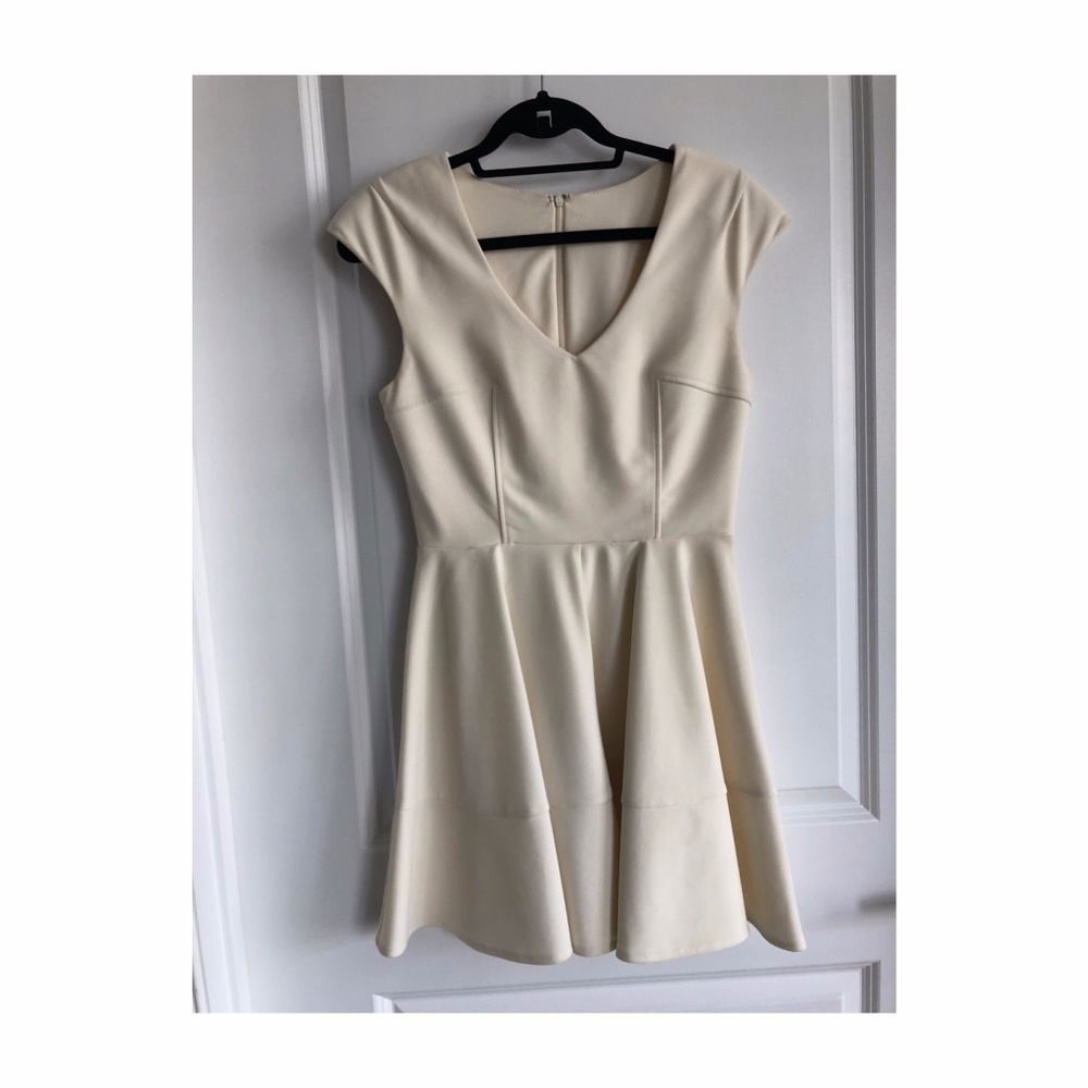 Ivory A-Line Mini Dress